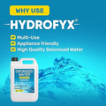Deionised water for cleaning, automotive and appliances preventing limescale and residue