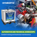 HYDROFYX 1000 litre IBC distilled water for automotive workshops – ideal for coolant mixing, battery maintenance and technical systems



